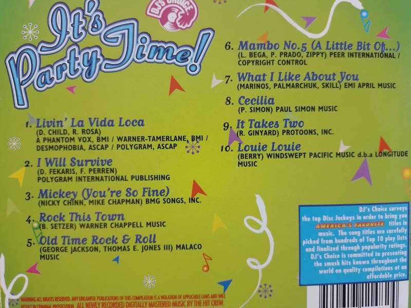 CD - DJ'S Choice - It's Party Time