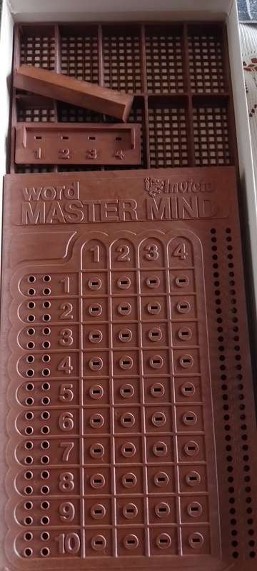 Vintage Word Mastermind Made in England by Invicta Games (New Improved Version)