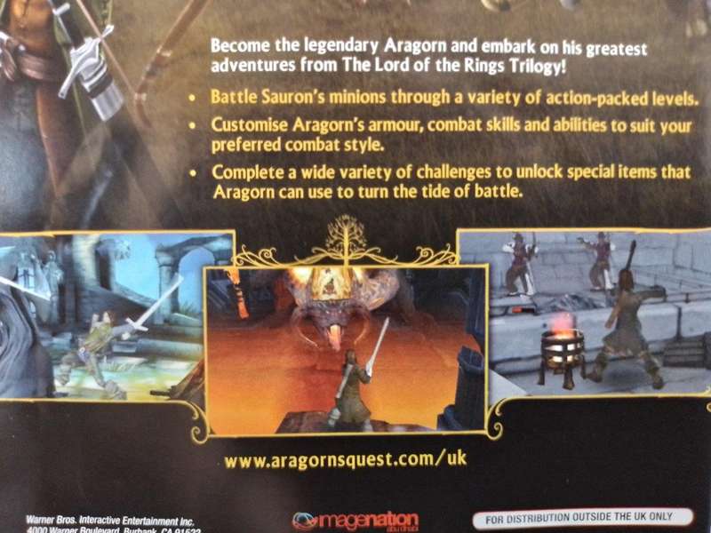 PSP - The Lord Of The Rings Aragons Quest