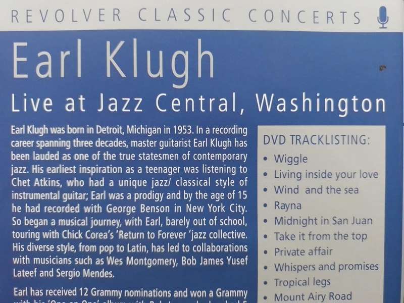 DVD - Earl Klugh - Live at Jazz Central Washington
