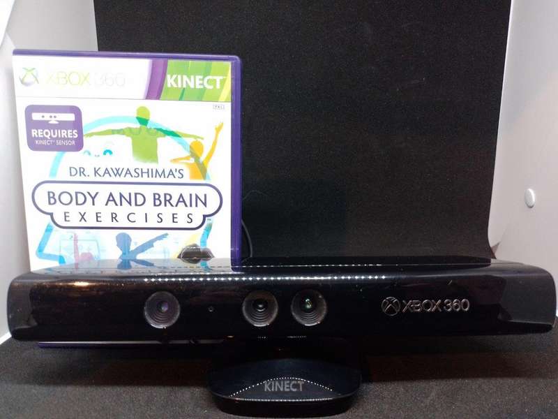 Xbox 360 - Kinect Sensor + Dr. Kawashima's Body and Brain Exercises Game Bundle