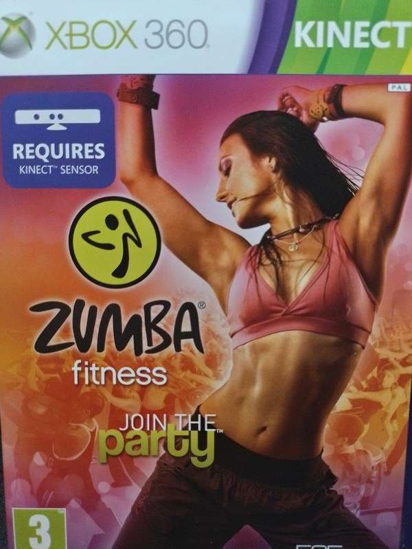 Xbox 360 - Kinect Sensor + Zumba Fitness Game Bundle