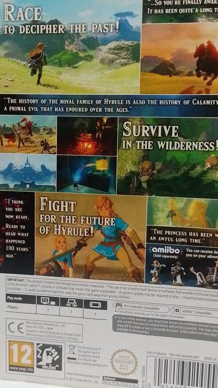 Nintendo SW - The Legend of Zelda Breath of The Wild