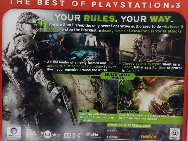 PS3 - Tom Clancy's Splinter Cell Blacklist - Essentials