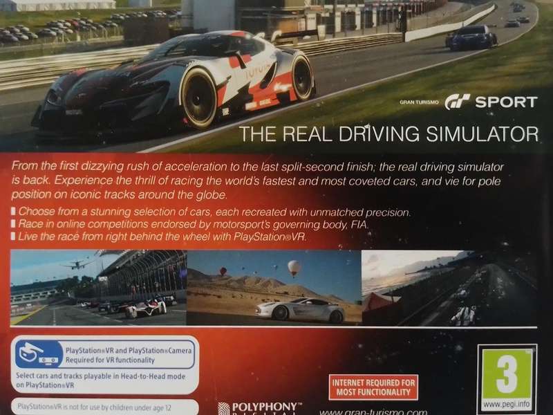 PS4 - Gran Turismo Sport  VR Compatible