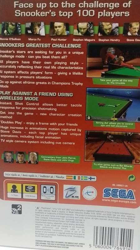 PSP - World Snooker Challenge 2005