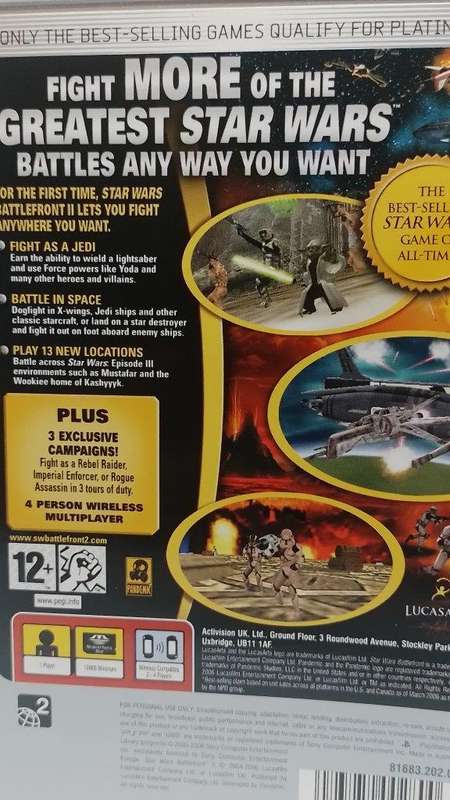 PSP - Star Wars Battlefront II - PSP Platinum