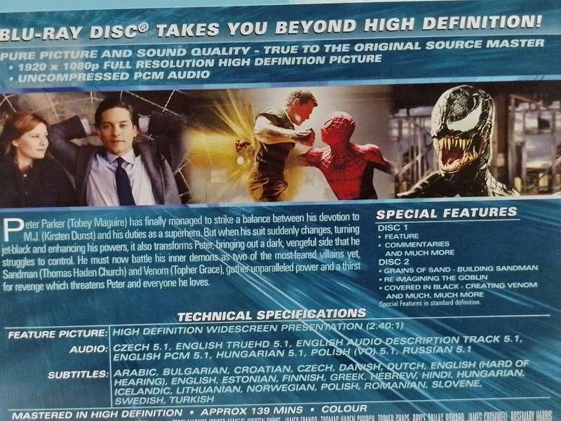 Blu-ray - Spider-Man 3 (2 Disc Special Edition)