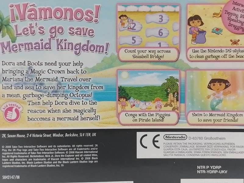 Nintendo DS - Dora The Explora Dora Saves The Mermaid