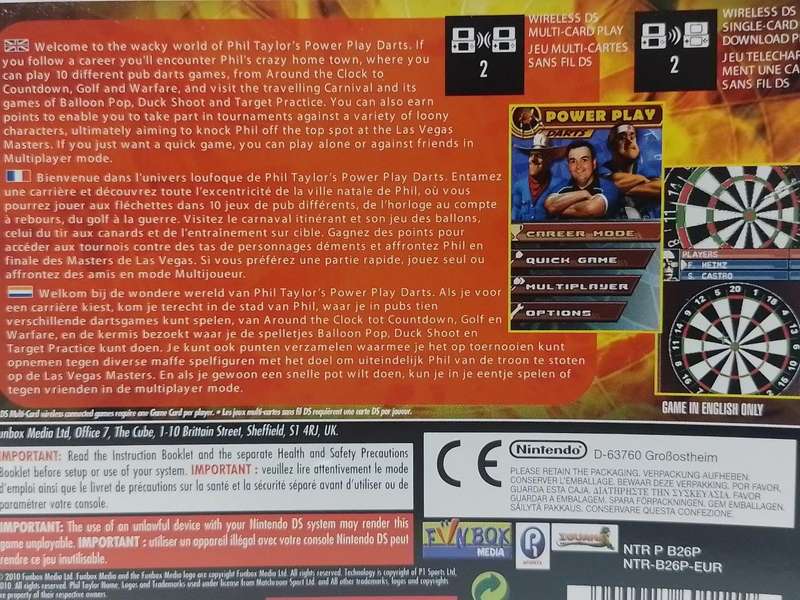 Nintendo DS - Phil Taylors Power Play Darts