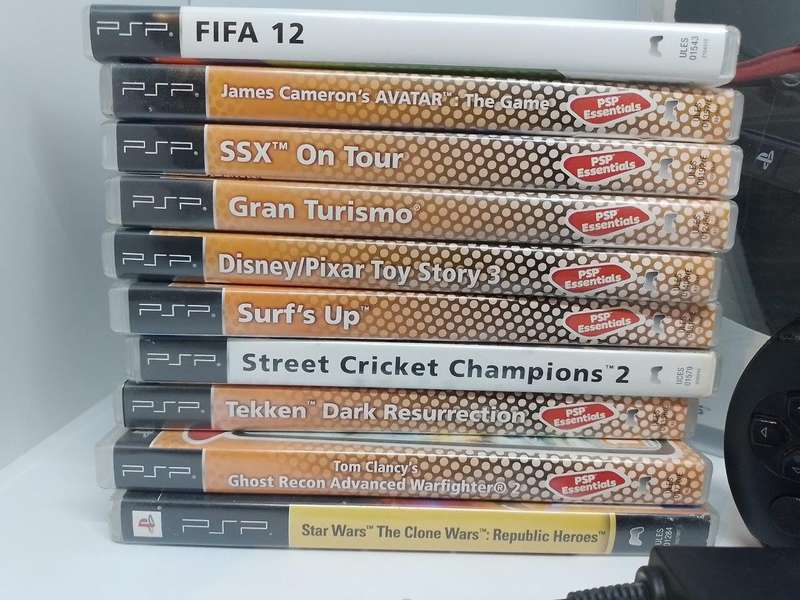 PSP Street, Starter Kit  Charger, Carry Case, 1gb Sony Card +  10 Games Bundle