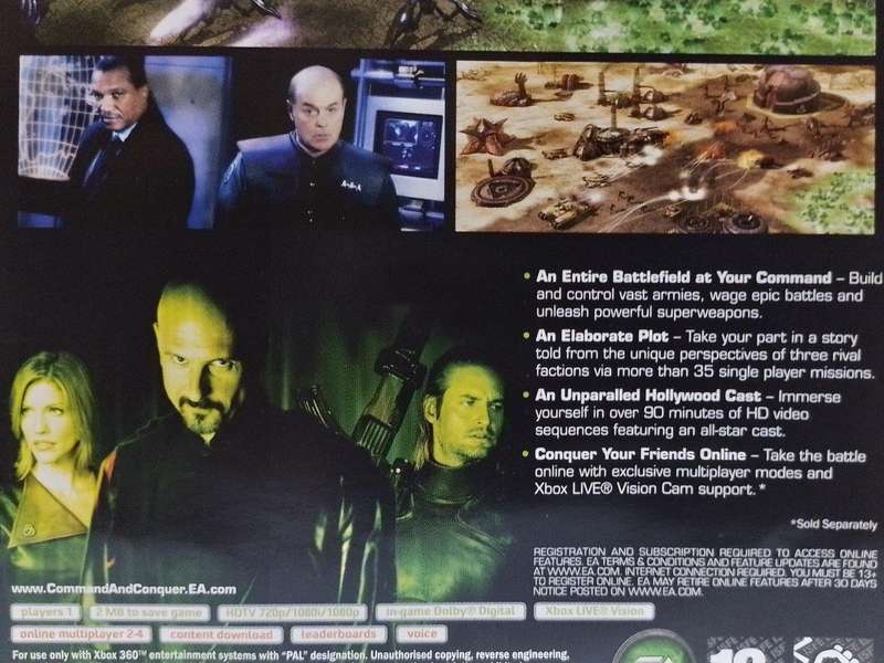 Xbox 360 - Command & Conquer Tiberium Wars