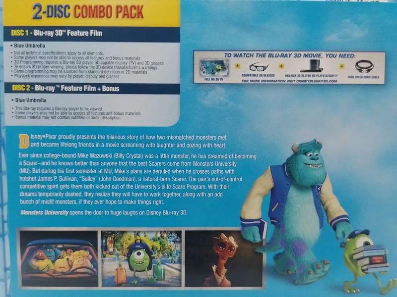 Blu-ray3D - Monsters University - (Blu-ray3D + Blu Ray)