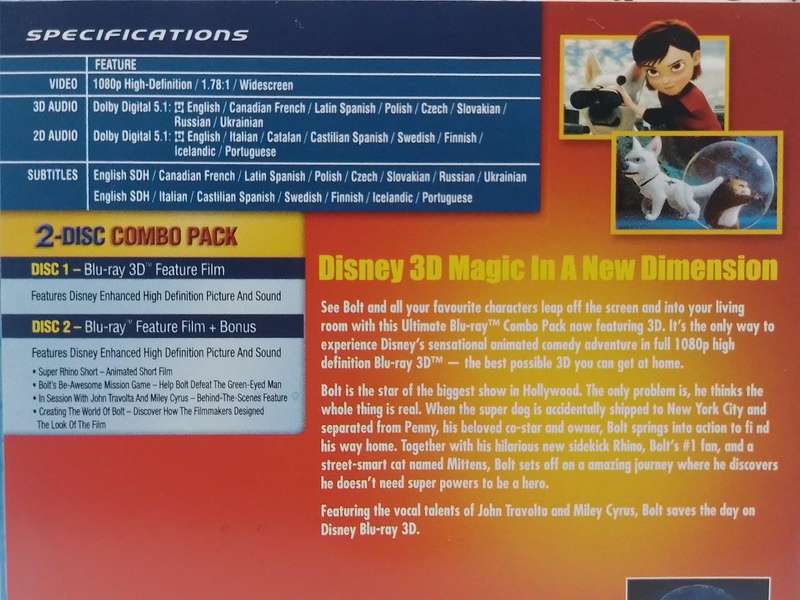 Blu-ray3D - Bolt - (Blu-ray3D + Blu Ray)