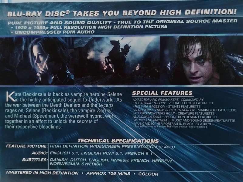 Blu-ray - Underworld Evolution