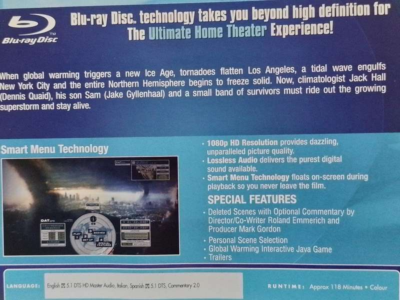 Blu-ray - The Day After Tomorrow