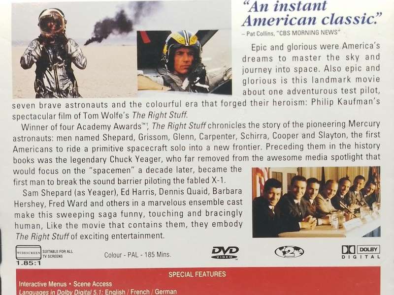 DVD - The Right Stuff