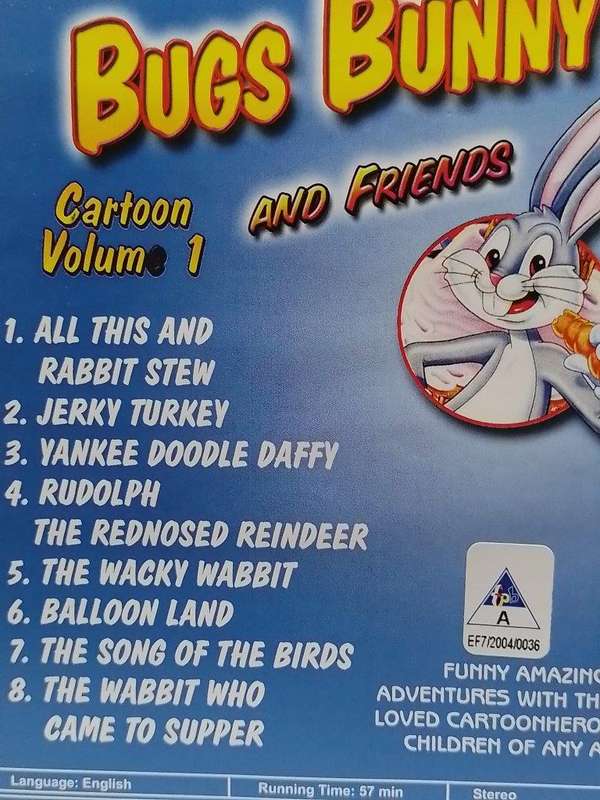 DVD - Bugs Bunny and Friends Cartoon Volume 1