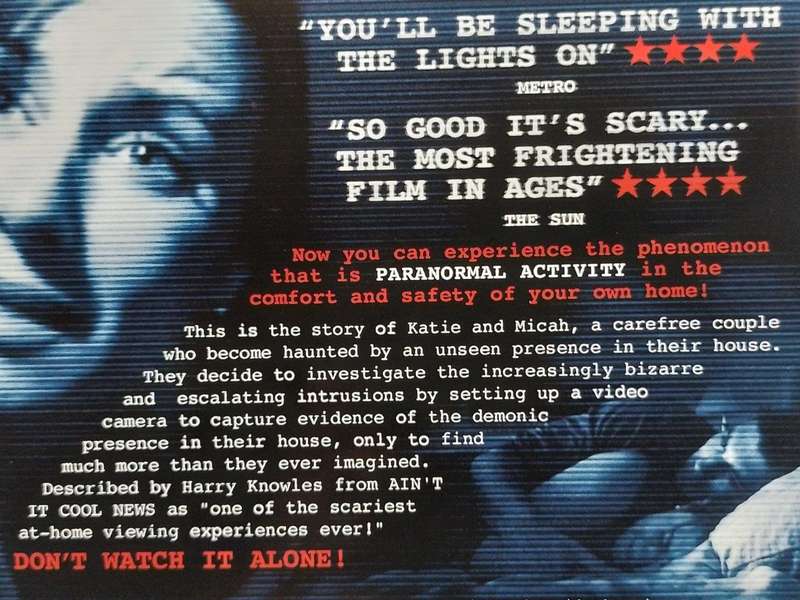 DVD - Paranormal Activity