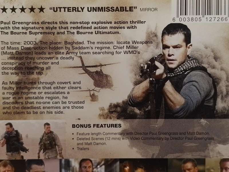 DVD - Green Zone - Matt Damon