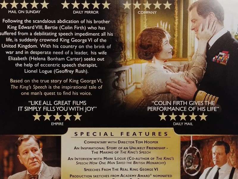 DVD - The Kings Speech