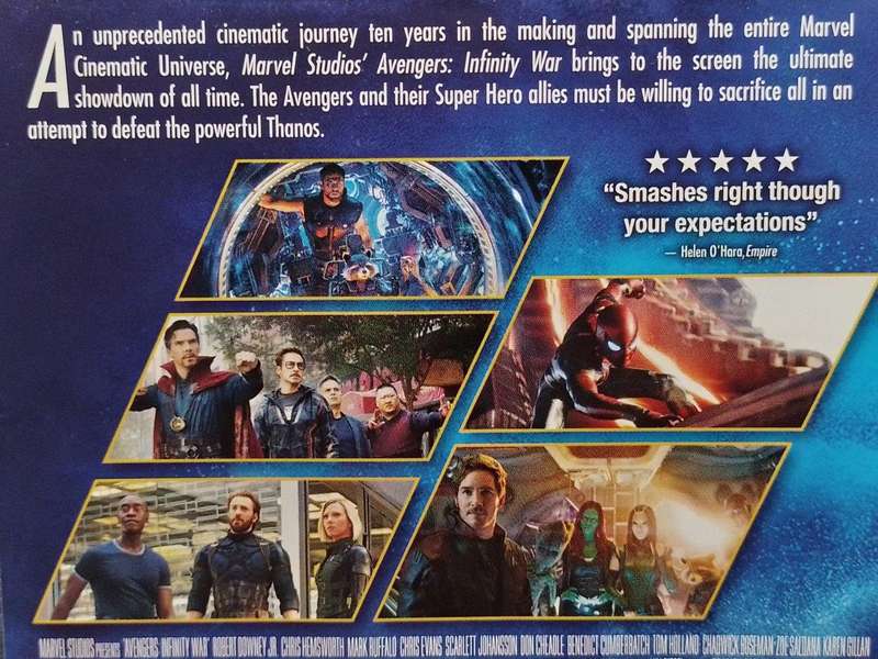 DVD - Avengers Infinity War