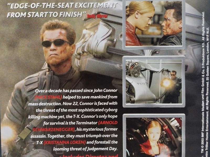 DVD - Terminator 3 Rise of The Machines