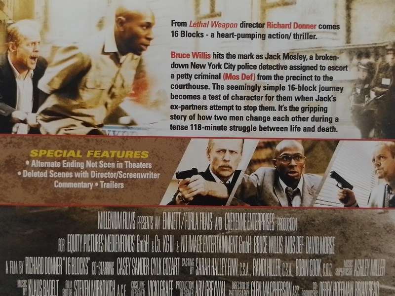 DVD - 16 Blocks - Bruce Willis