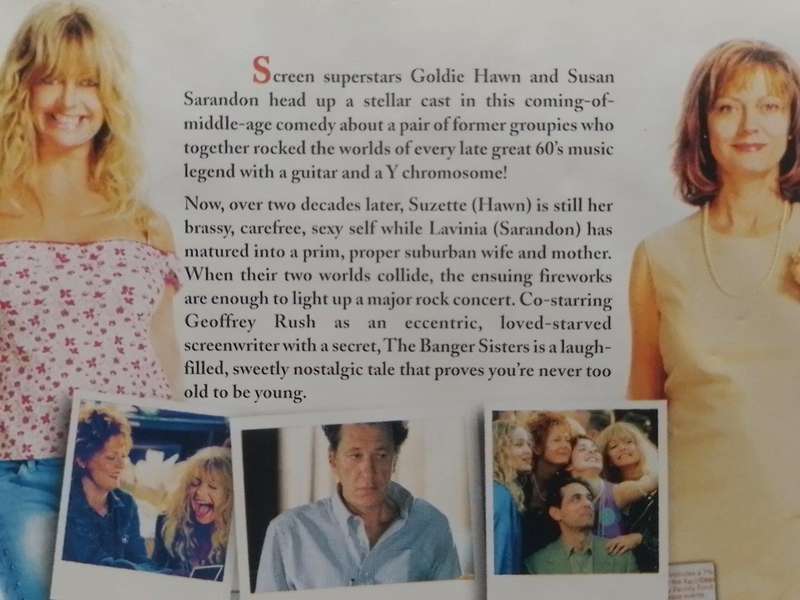 DVD - The Banger Sisters Goldie Hwan Susan Sarandon