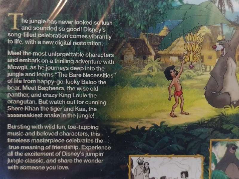 DVD - Disney The Jungle Book (New Sealed)(NOS)