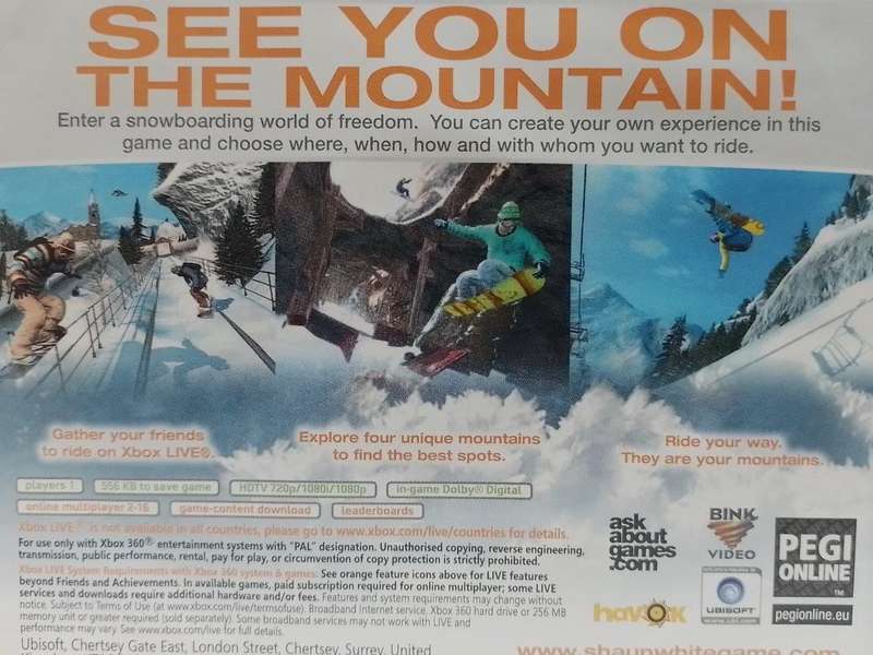 Xbox 360 - Shaun White Snowboarding