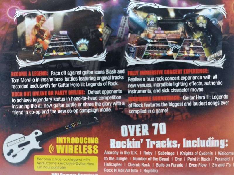 Wii - Guitar Hero III Legends of Rock