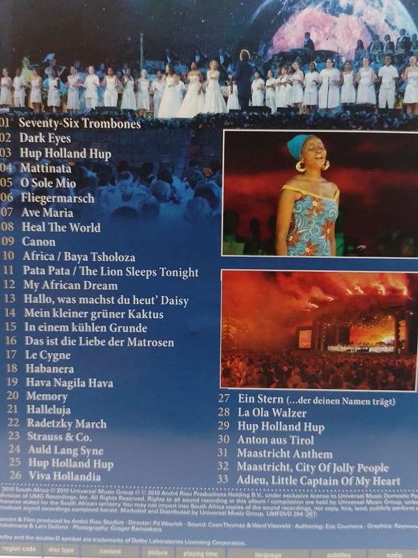 DVD - Andre` Rieu A Minsummer Night's Dream - Live In Maastricht