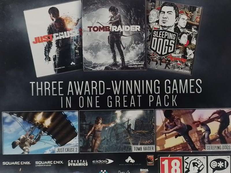 PS3 - Ultimate Action Triple Pack (Just Casue 2 Sleeping Dogs Tomb Raider)