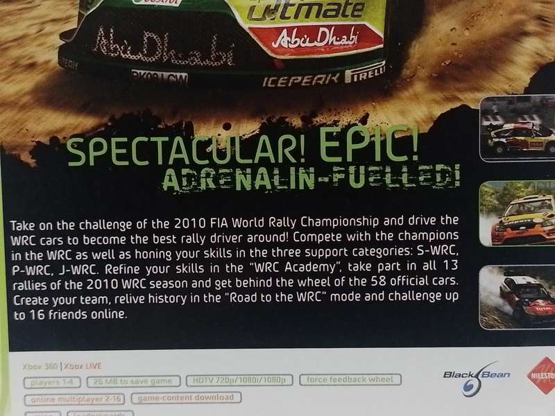 Xbox 360 - WRC FIA World Rally Championship