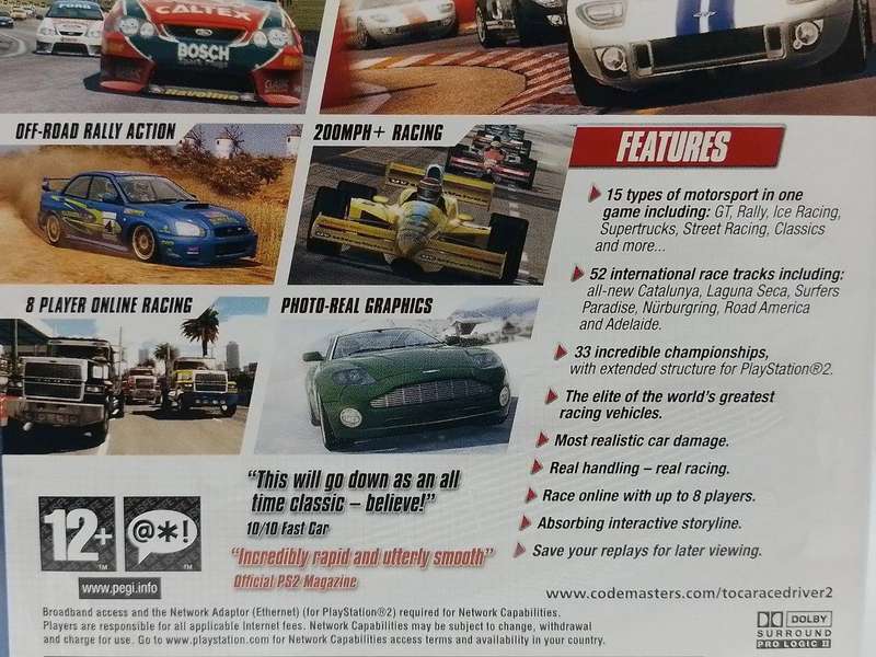 PS2 - TOCA Race Driver 2