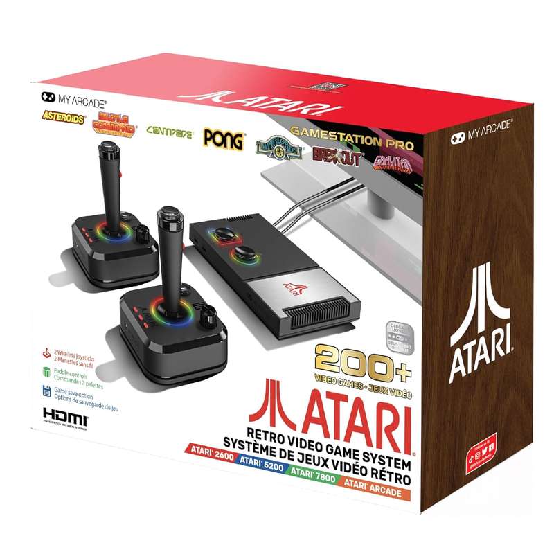 My Arcade Atari GameStation Pro Console with 200+ Games Atari 2600/5200/7800More games can be added