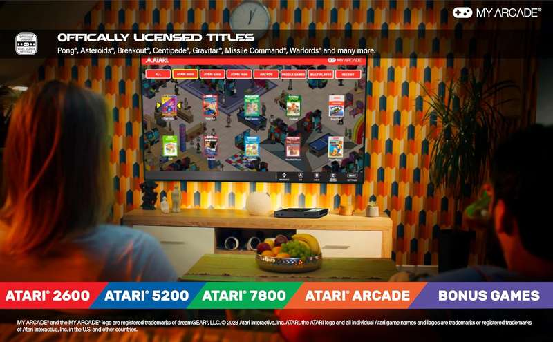 My Arcade Atari GameStation Pro Console with 200+ Games Atari 2600/5200/7800More games can be added