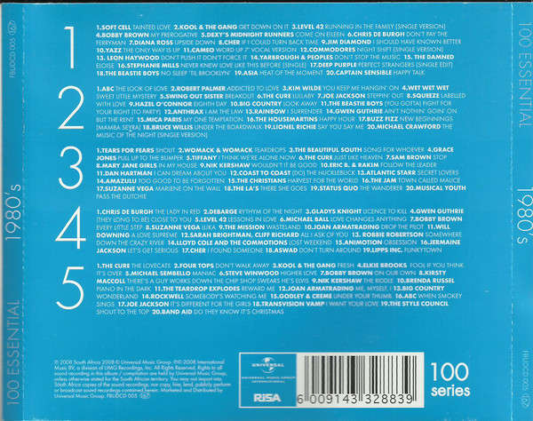 CD - Various - 100 Essential 1980's (5cd) - FBUDCD 005