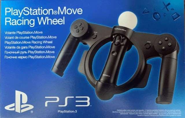 PS3 - Official Sony Playstation Move Racing Wheel (NOS)