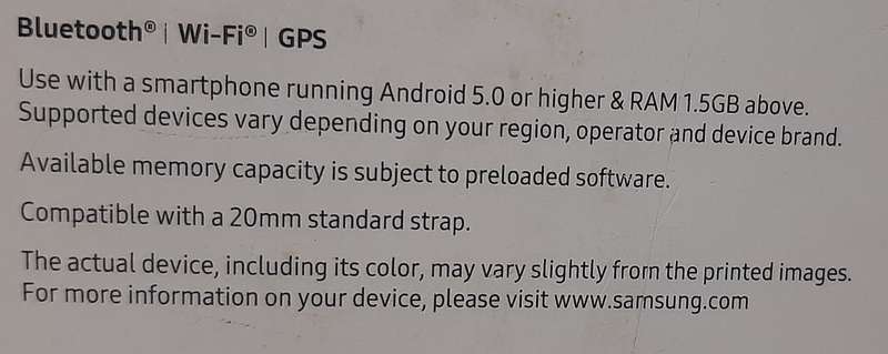 Samsung Galaxy Watch Active SM-R500 Smartwatch