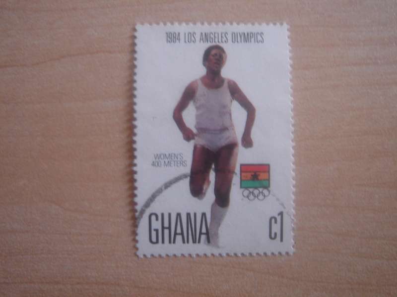 1984 Ghana - Summer Olympics L.A. 1 C used, stamped