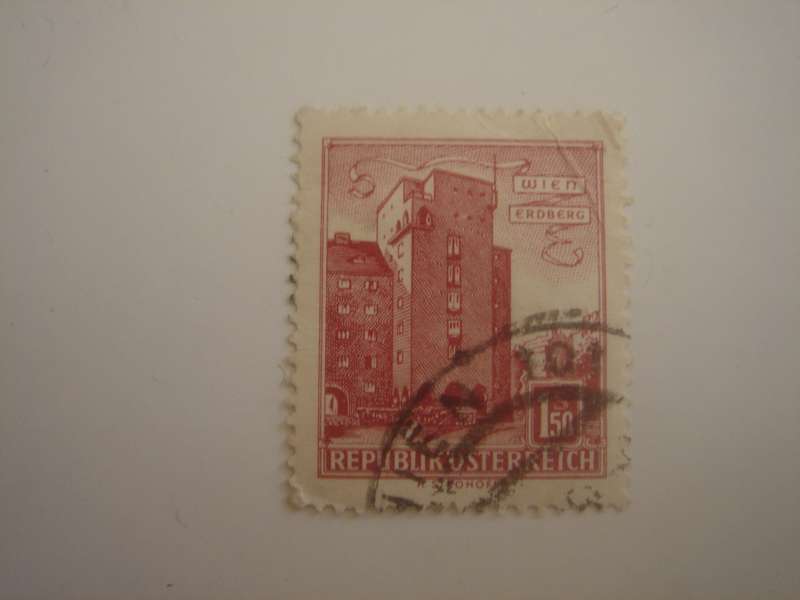 1957 Austria - Erdberg Vienna 1.50 S used, stamped