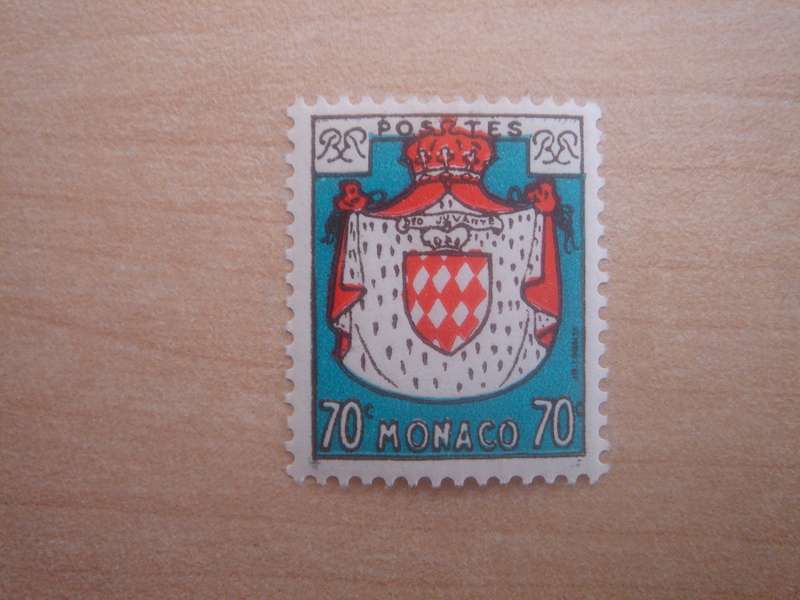 1954 Monaco - Coat of Arms 70c MNH