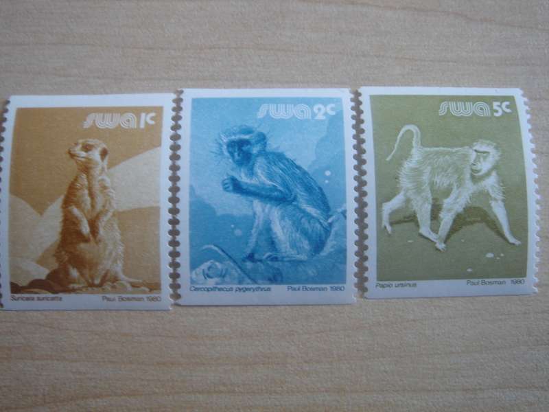 1980 SWA Animals 1,2,3 C MNH