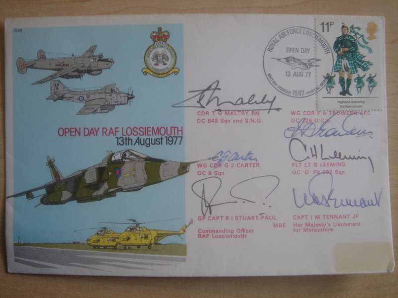 1977 Lossiemouth Open Day - Multiple Signed Cover