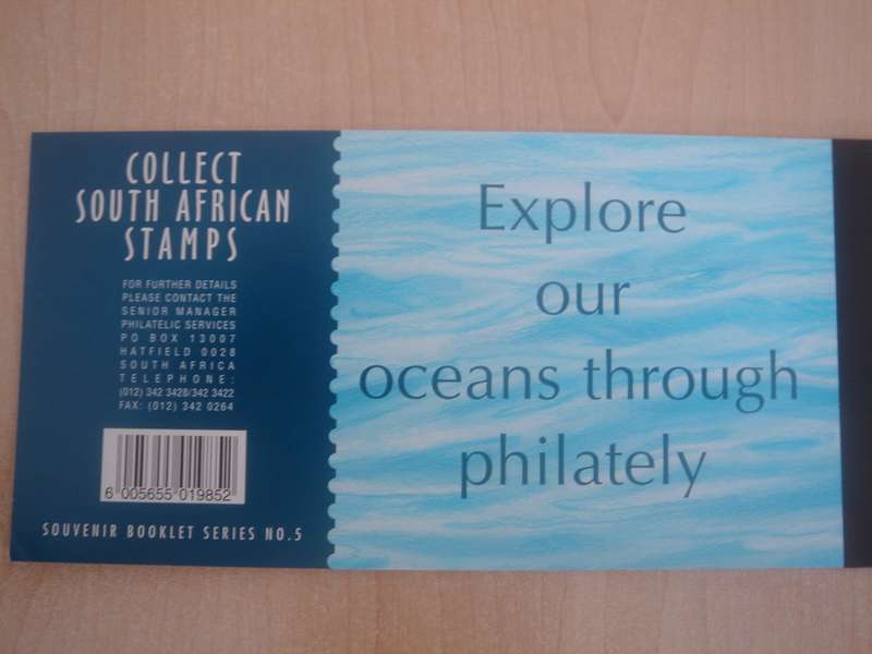 1998 RSA - Whales Booklet with sheet of 2 x 10 airmail postcard stamps MNH