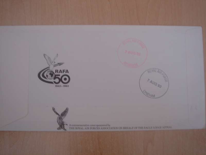 1990 RAF 75th Anniversary FDC - stamped in ASCENSION ISLANDS