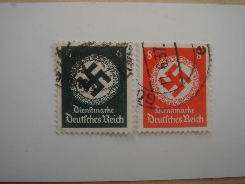 1934 Deutsches Reich Dienstmarken MiNr 135-136 used, stamped