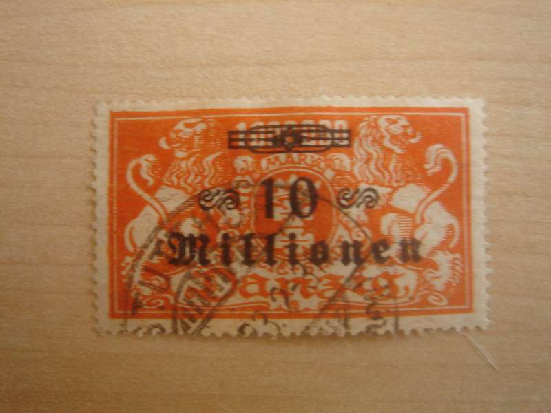 1923 Danzig MiNr 168 used, stamped